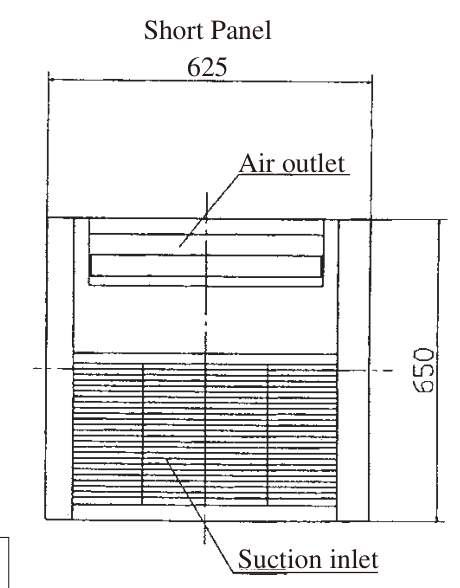 Mitsubishi Heavy TQ-PSA-15W-E kompakt tek yönlü kaset paneli